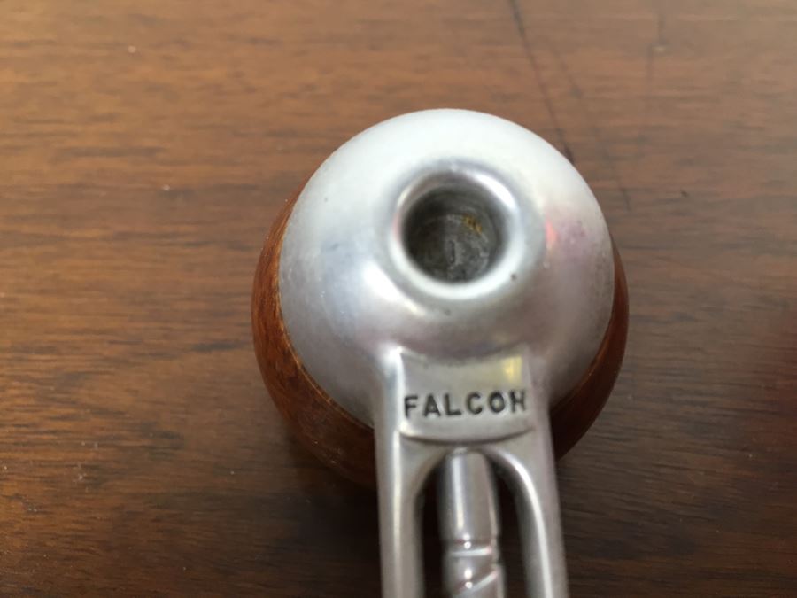 Vintage Falcon Metal And Wood Smoking Pipe [Photo 3]