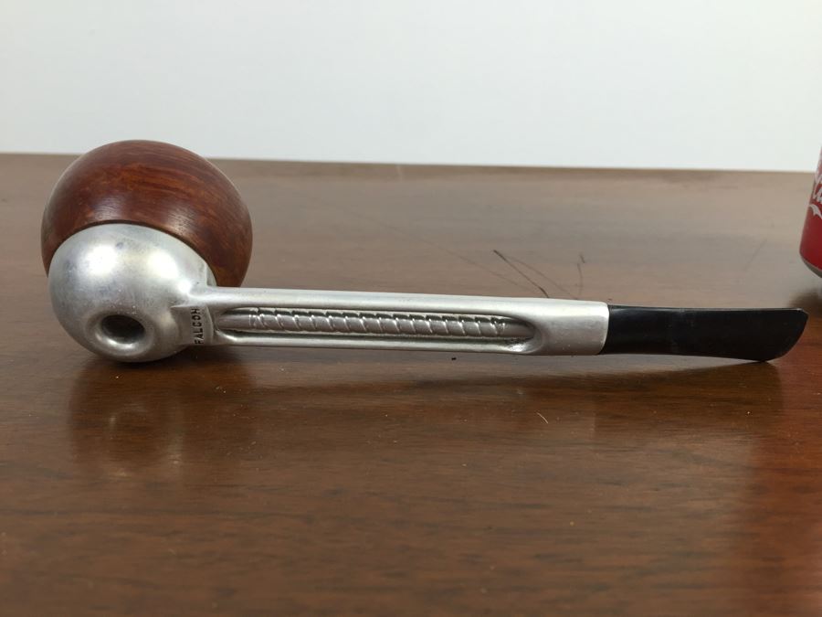 Vintage Falcon Metal And Wood Smoking Pipe [Photo 6]
