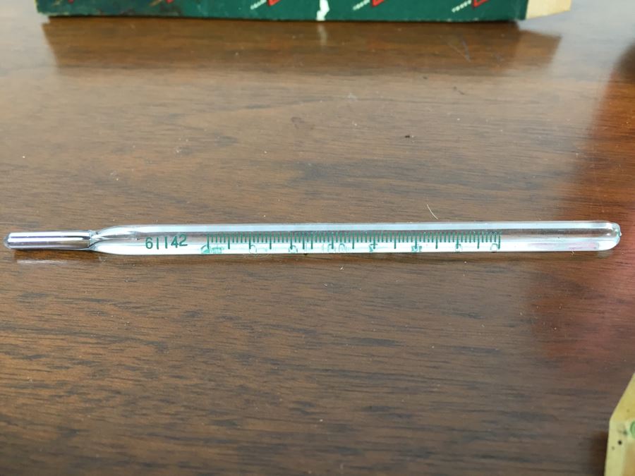 Pair Of Certified Clinical Mercury Thermometers Eisele & Co Makers With Packaging NO SHIPPING [Photo 6]