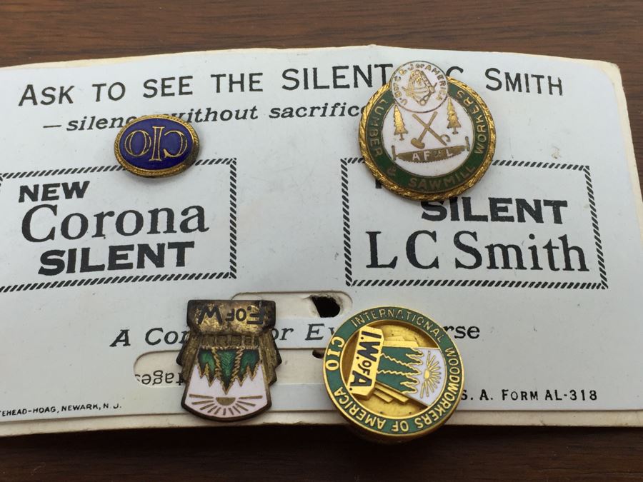 Various Vintage Lumber & Sawmill Workers Pins And Buttons [Photo 2]