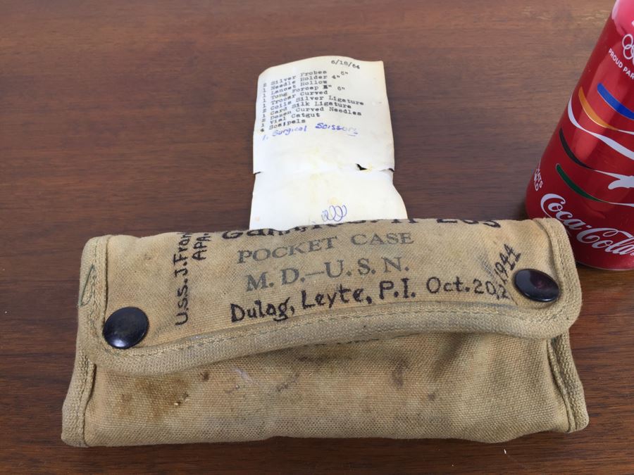 1940's U.S.N. M.D. Pocket Case Field Medical Kit [Photo 5]