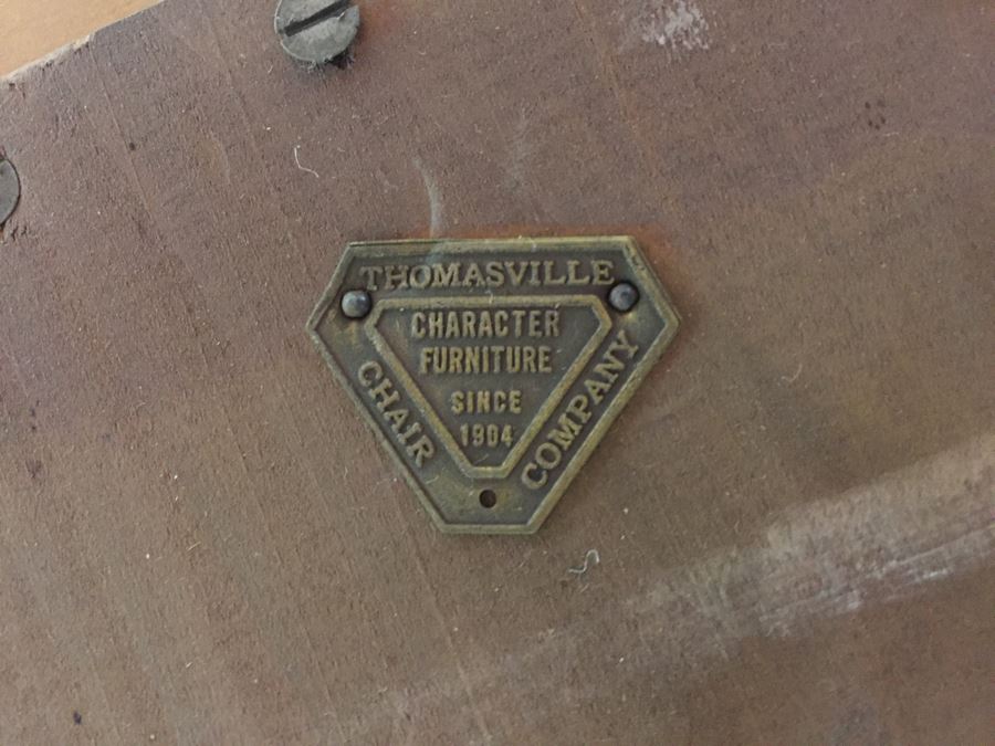 Mid-Century Modern Blonde Dining Table With 6 Chairs By Thomasville Chair Company [Photo 3]