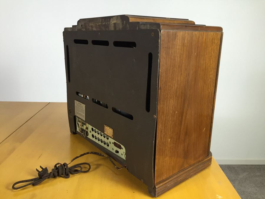 Art Deco Sears Silvertone Tube Radio Needs To Be Rewired [Photo 22]