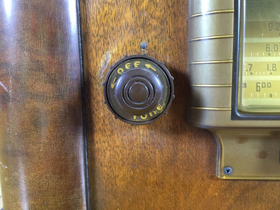 Art Deco Sears Silvertone Tube Radio Needs To Be Rewired [Photo 5]