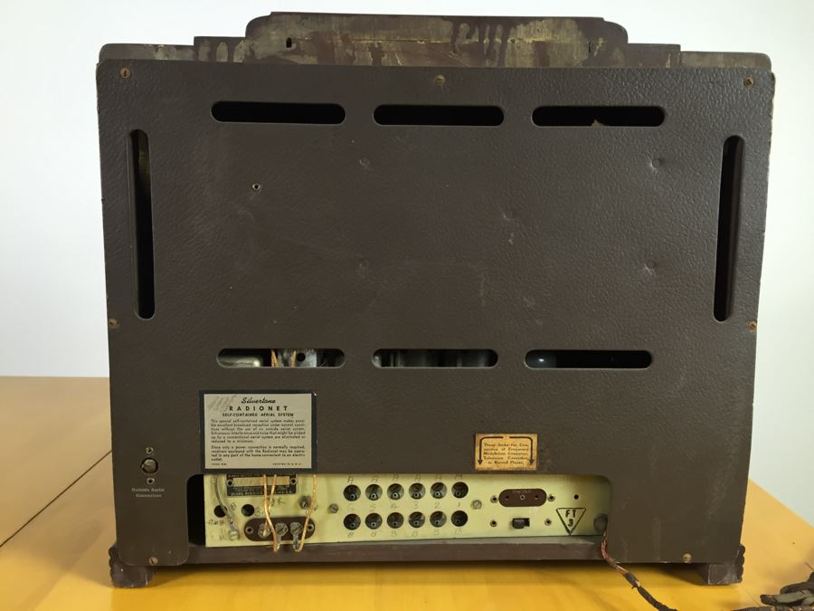 Art Deco Sears Silvertone Tube Radio Needs To Be Rewired [Photo 12]