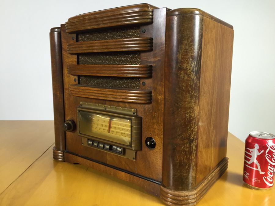 Art Deco Sears Silvertone Tube Radio Needs To Be Rewired [Photo 3]