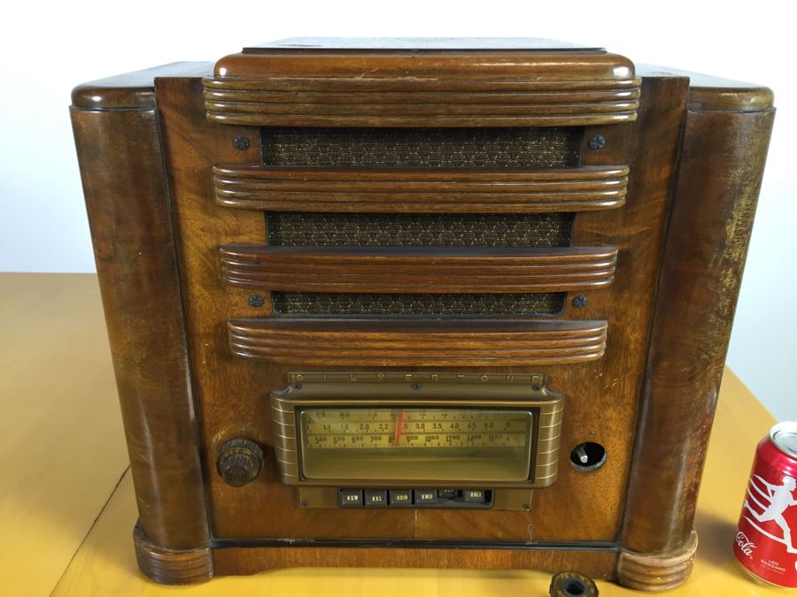Art Deco Sears Silvertone Tube Radio Needs To Be Rewired [Photo 8]