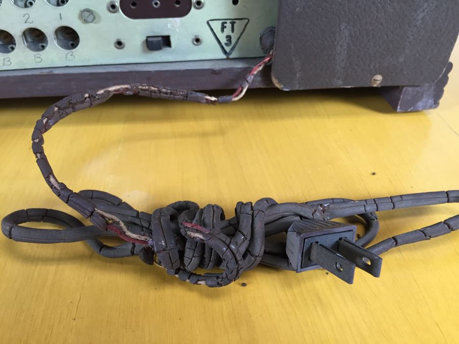 Art Deco Sears Silvertone Tube Radio Needs To Be Rewired [Photo 20]