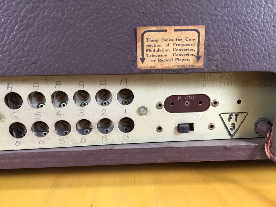 Art Deco Sears Silvertone Tube Radio Needs To Be Rewired [Photo 17]