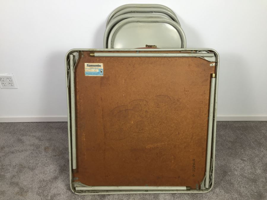 Samsonite Card Table With 4 Chairs Style No 8707 [Photo 5]