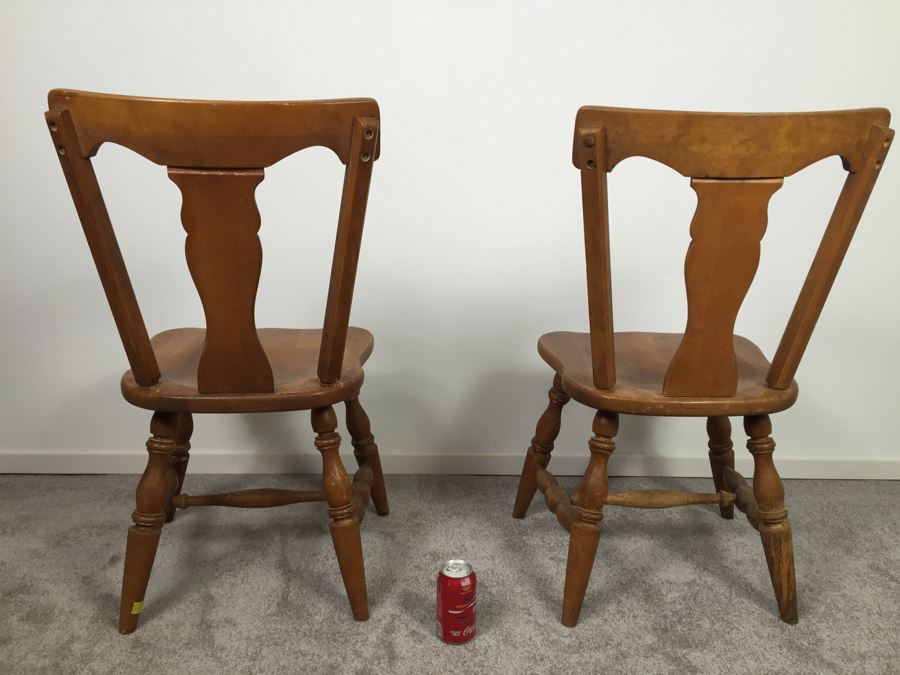 Pair Of Wooden Chairs [Photo 7]