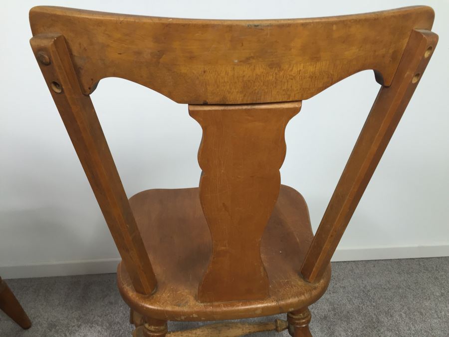 Pair Of Wooden Chairs [Photo 8]