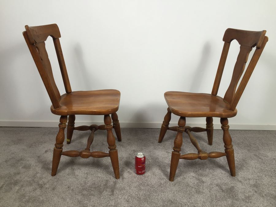 Pair Of Wooden Chairs [Photo 2]