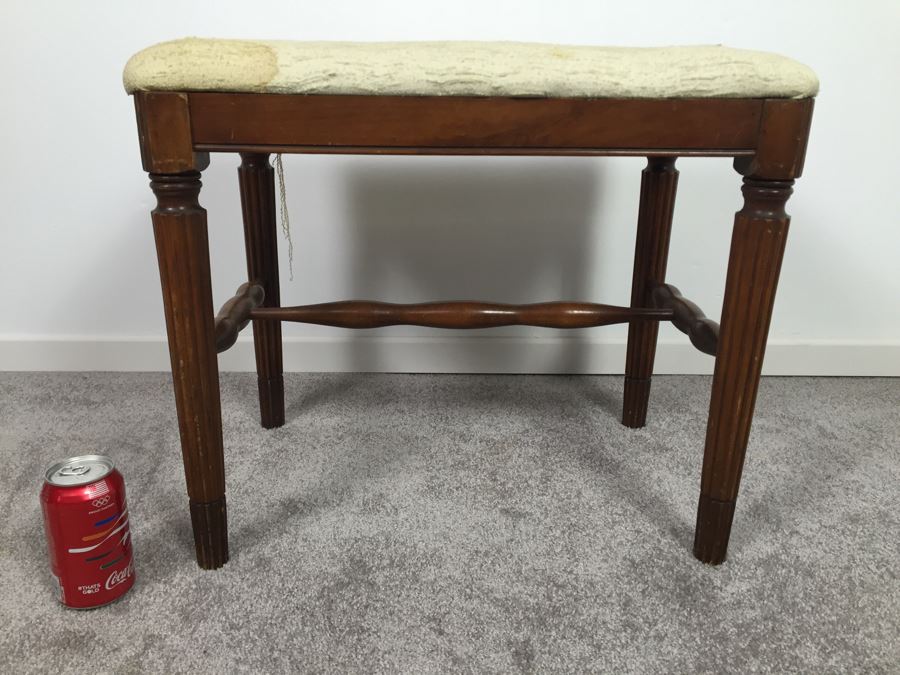 Wooden Bench Needs Reupholstering