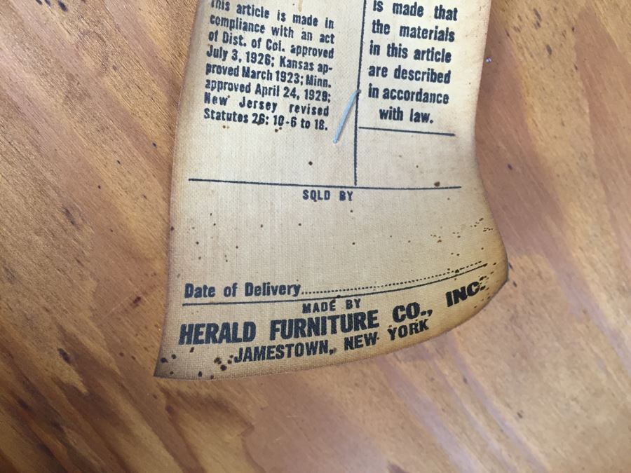 Wooden Chair By Herald Furniture Co Jamestown, NY [Photo 7]