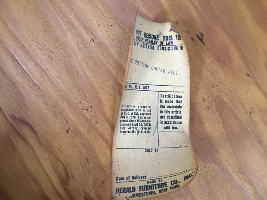 Wooden Chair By Herald Furniture Co Jamestown, NY [Photo 6]