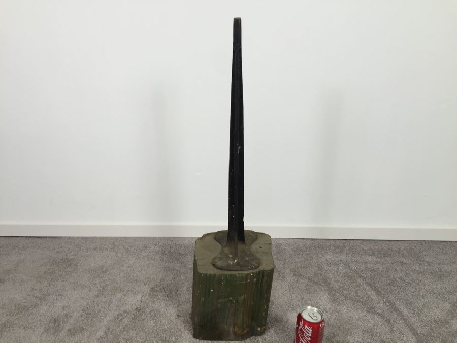 Vintage Cast Iron Cobblers Shoe Anvil Stand Warranted [Photo 6]