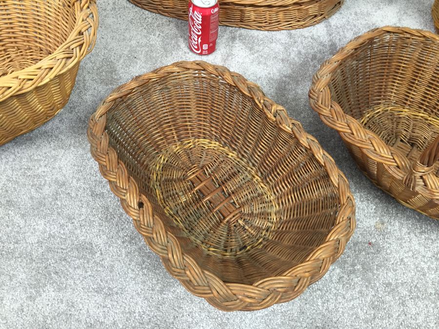 Vintage Wicker Bassinets And Baskets Lot [Photo 8]