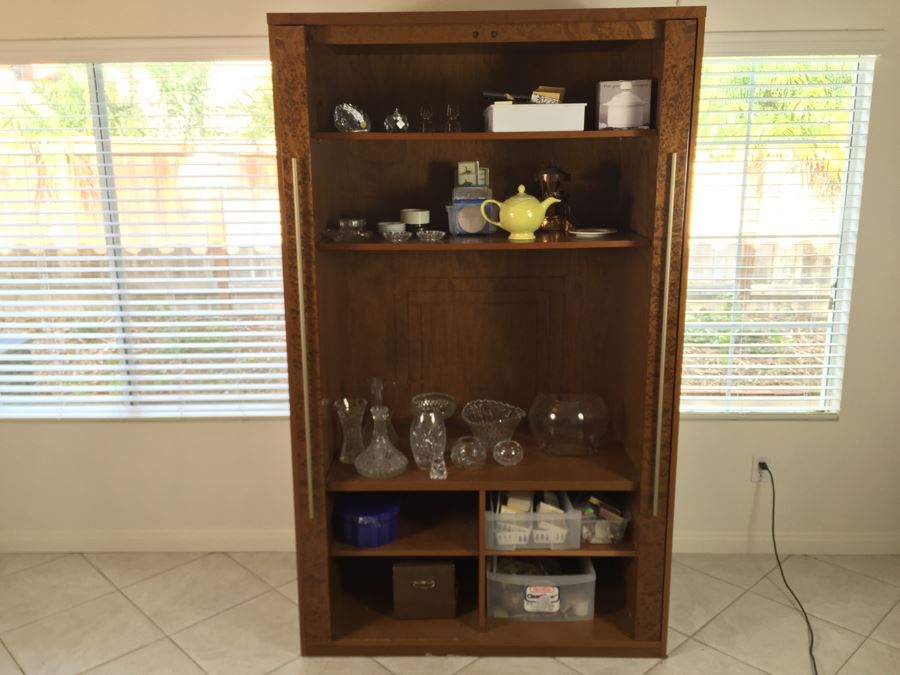 Multi-Purpose Cabinet Armoire With Pocket Doors [Photo 3]