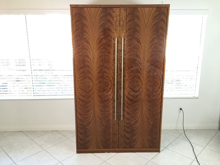 Multi-Purpose Cabinet Armoire With Pocket Doors