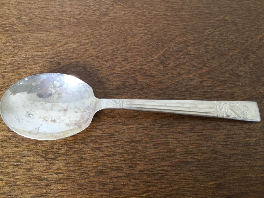 Silverware Box With Drawer - Top Drawer Is WM Rogers International Silver And Bottom Drawer Is Various Silverplate Flatware [Photo 13]