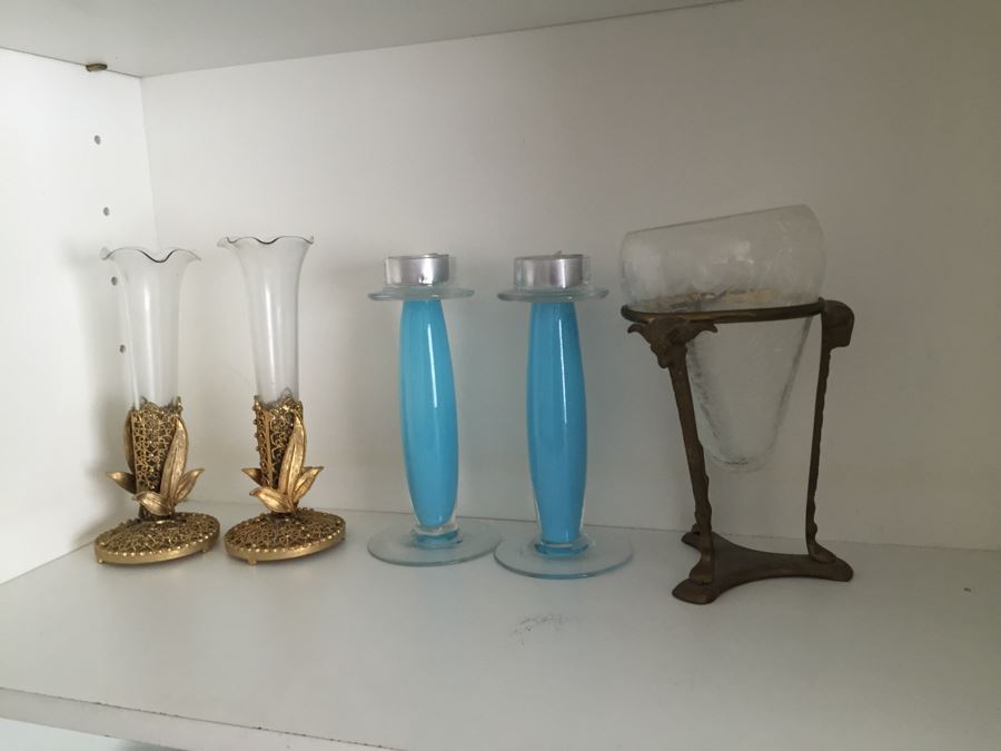 MEGA Home Decor And Crafting Lot With Candles, Stationary, Picture Frames, Candleholders, Gift Wrapping Supplies And More [Photo 34]