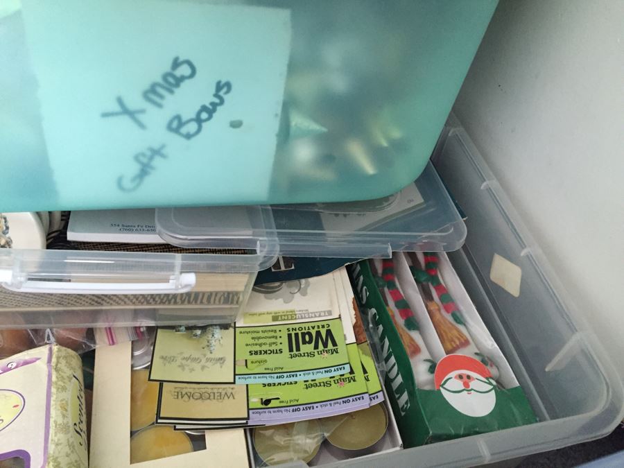 MEGA Home Decor And Crafting Lot With Candles, Stationary, Picture Frames, Candleholders, Gift Wrapping Supplies And More [Photo 42]