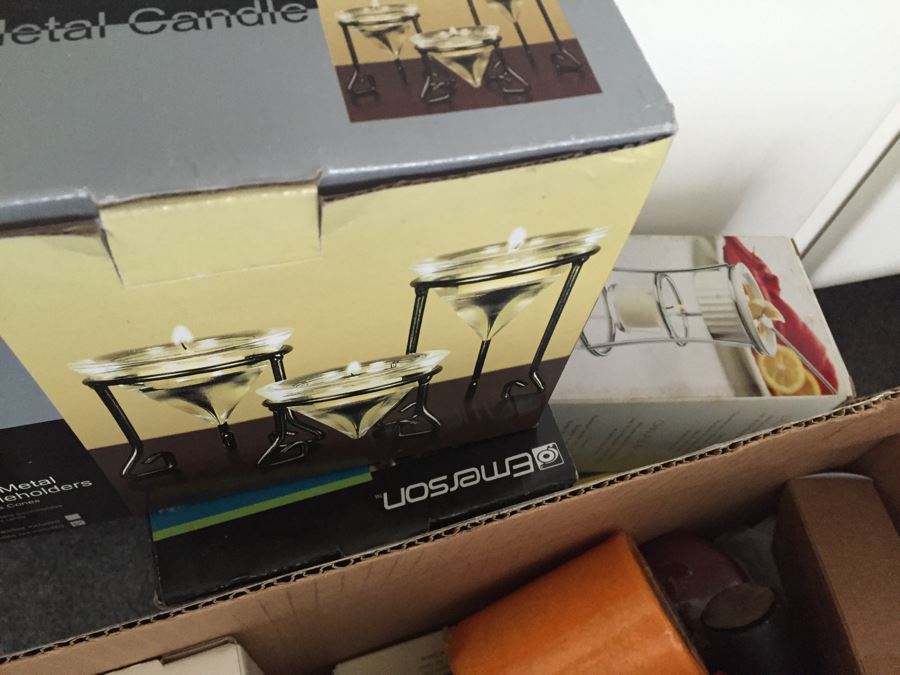 MEGA Home Decor And Crafting Lot With Candles, Stationary, Picture Frames, Candleholders, Gift Wrapping Supplies And More [Photo 10]