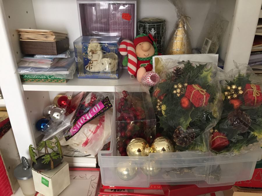 MEGA Home Decor And Crafting Lot With Candles, Stationary, Picture Frames, Candleholders, Gift Wrapping Supplies And More [Photo 21]