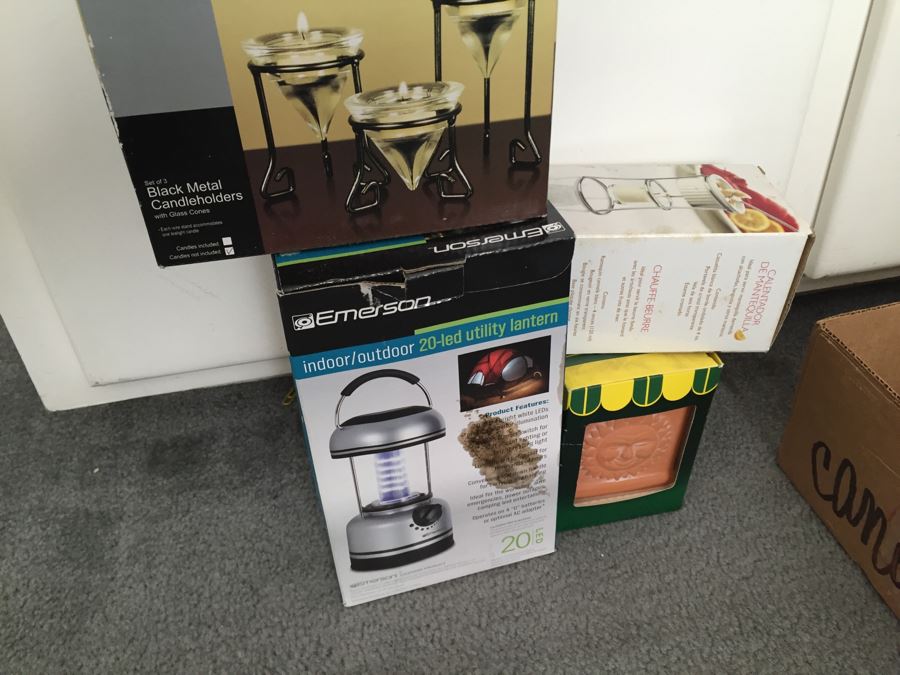 MEGA Home Decor And Crafting Lot With Candles, Stationary, Picture Frames, Candleholders, Gift Wrapping Supplies And More [Photo 51]