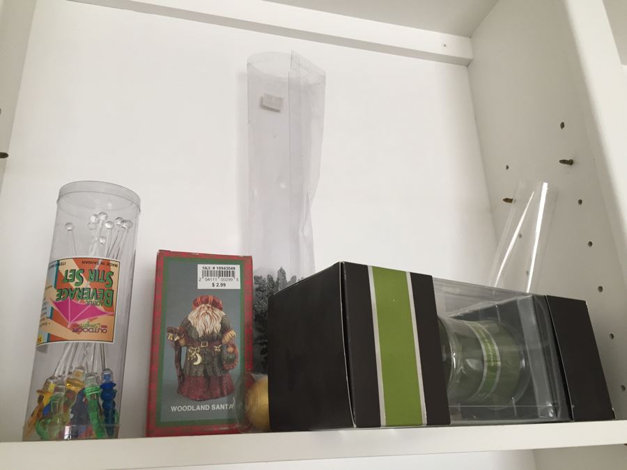 MEGA Home Decor And Crafting Lot With Candles, Stationary, Picture Frames, Candleholders, Gift Wrapping Supplies And More [Photo 18]