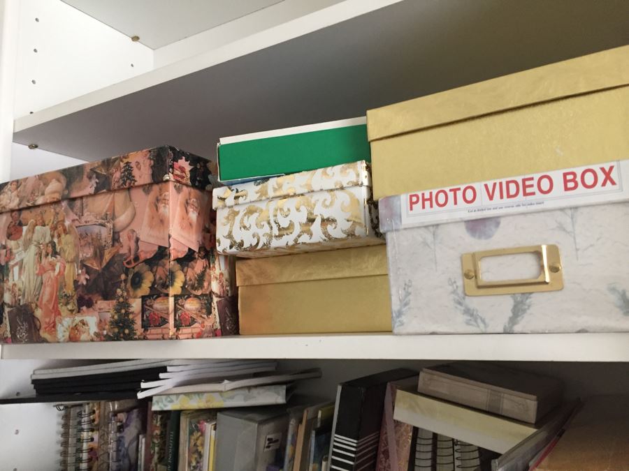 MEGA Home Decor And Crafting Lot With Candles, Stationary, Picture Frames, Candleholders, Gift Wrapping Supplies And More [Photo 28]