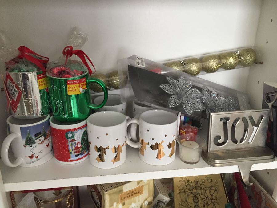 MEGA Home Decor And Crafting Lot With Candles, Stationary, Picture Frames, Candleholders, Gift Wrapping Supplies And More [Photo 13]