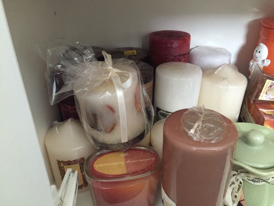 MEGA Home Decor And Crafting Lot With Candles, Stationary, Picture Frames, Candleholders, Gift Wrapping Supplies And More [Photo 55]