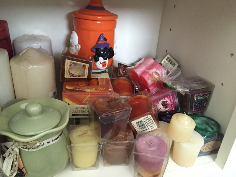 MEGA Home Decor And Crafting Lot With Candles, Stationary, Picture Frames, Candleholders, Gift Wrapping Supplies And More [Photo 57]