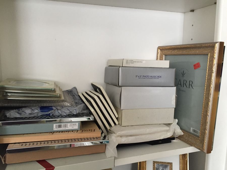 MEGA Home Decor And Crafting Lot With Candles, Stationary, Picture Frames, Candleholders, Gift Wrapping Supplies And More [Photo 26]