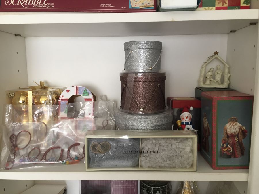 MEGA Home Decor And Crafting Lot With Candles, Stationary, Picture Frames, Candleholders, Gift Wrapping Supplies And More [Photo 20]