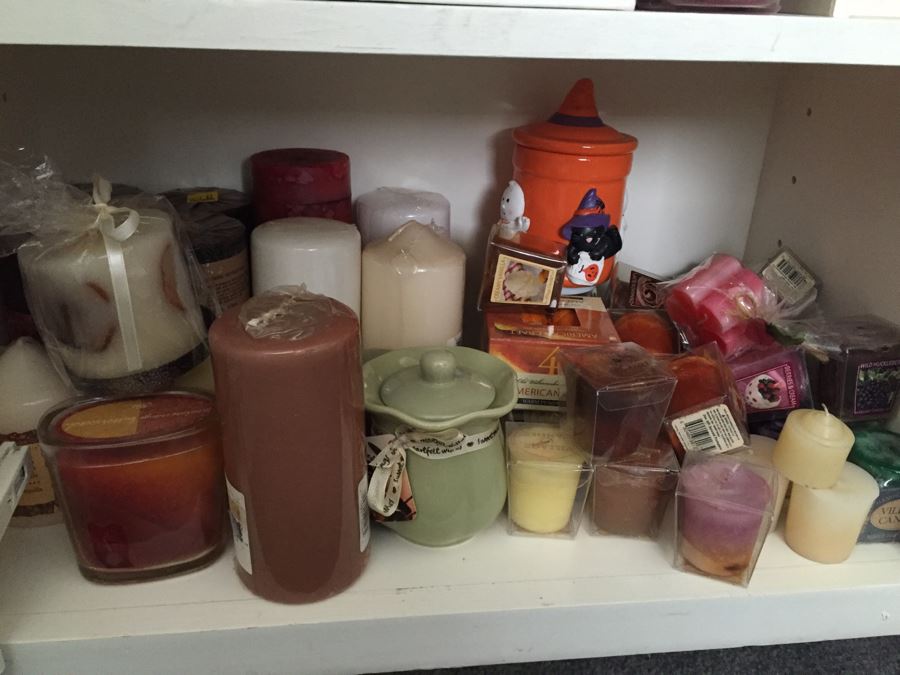 MEGA Home Decor And Crafting Lot With Candles, Stationary, Picture Frames, Candleholders, Gift Wrapping Supplies And More [Photo 54]