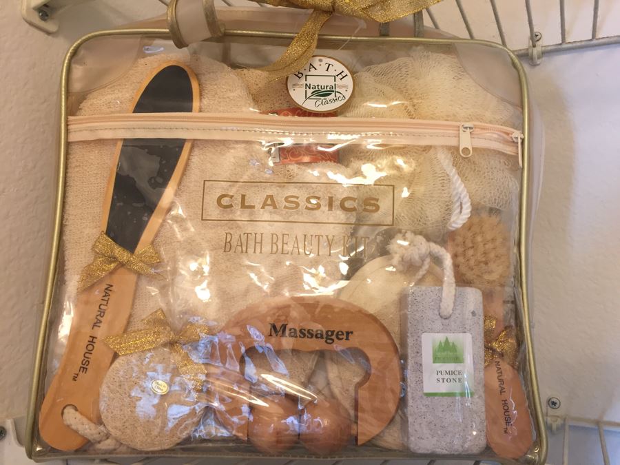 Closet Filled With Spa Related Gift Baskets For Women, New Soaps, Bath Salts, Lotions, Perfume, Hamper And More [Photo 5]