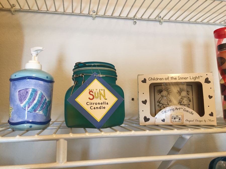 Closet Filled With Spa Related Gift Baskets For Women, New Soaps, Bath Salts, Lotions, Perfume, Hamper And More [Photo 6]