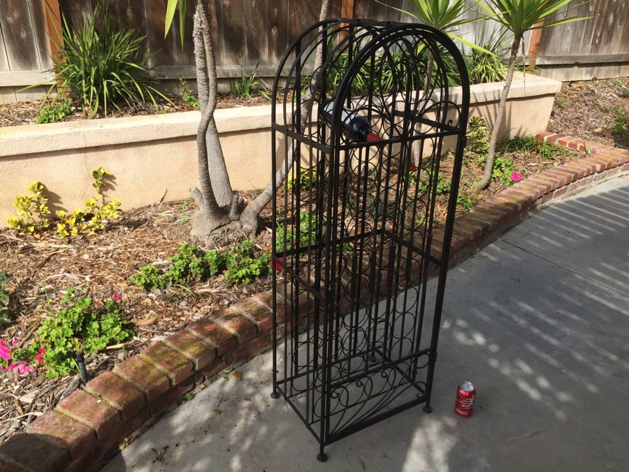 Large Metal Dome Top Wine Rack Cabinet Lockable [Photo 9]