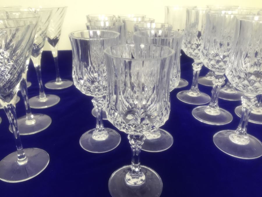 Crystal And Glass Stemware Lot [Photo 3]