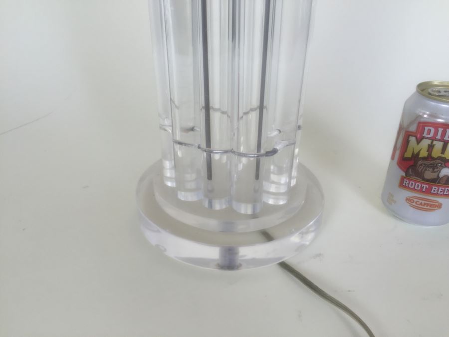 Modernist Lucite Lamp Matches Dining Table [Photo 3]