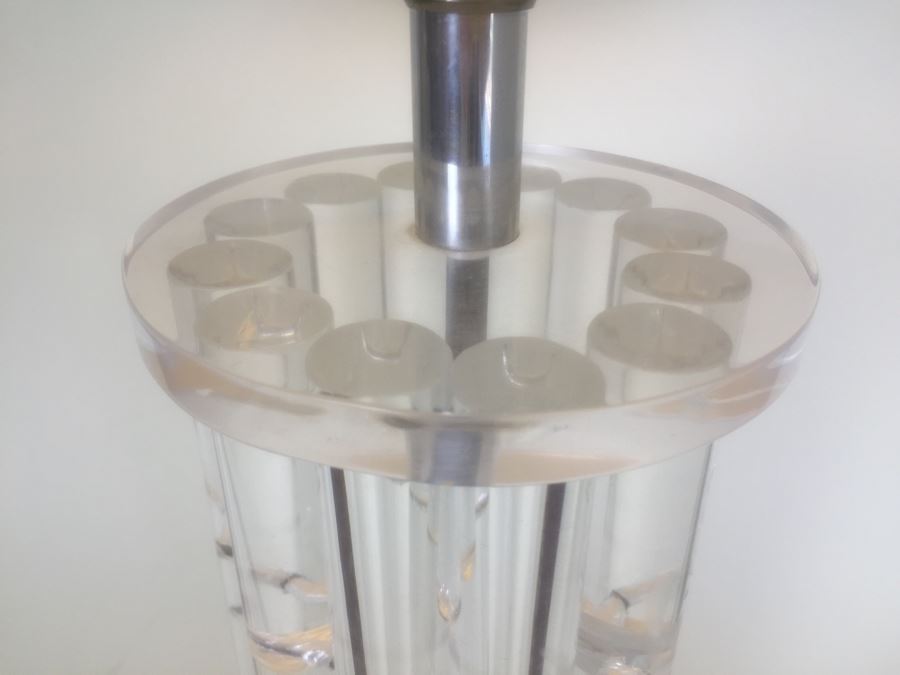 Modernist Lucite Lamp Matches Dining Table [Photo 2]