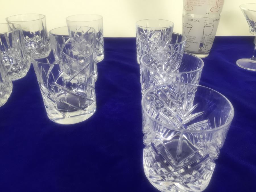 Crystal And Glass Barware Lot With Drink Shaker [Photo 6]