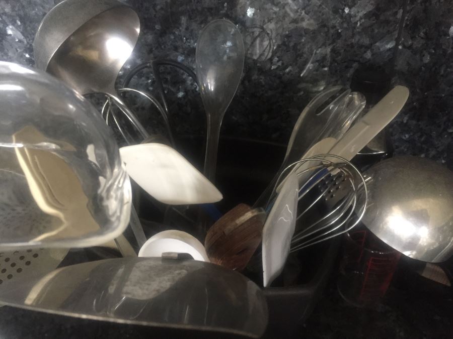 Kitchen Lot Featuring Glass, Utensils And Knife Sets [Photo 7]