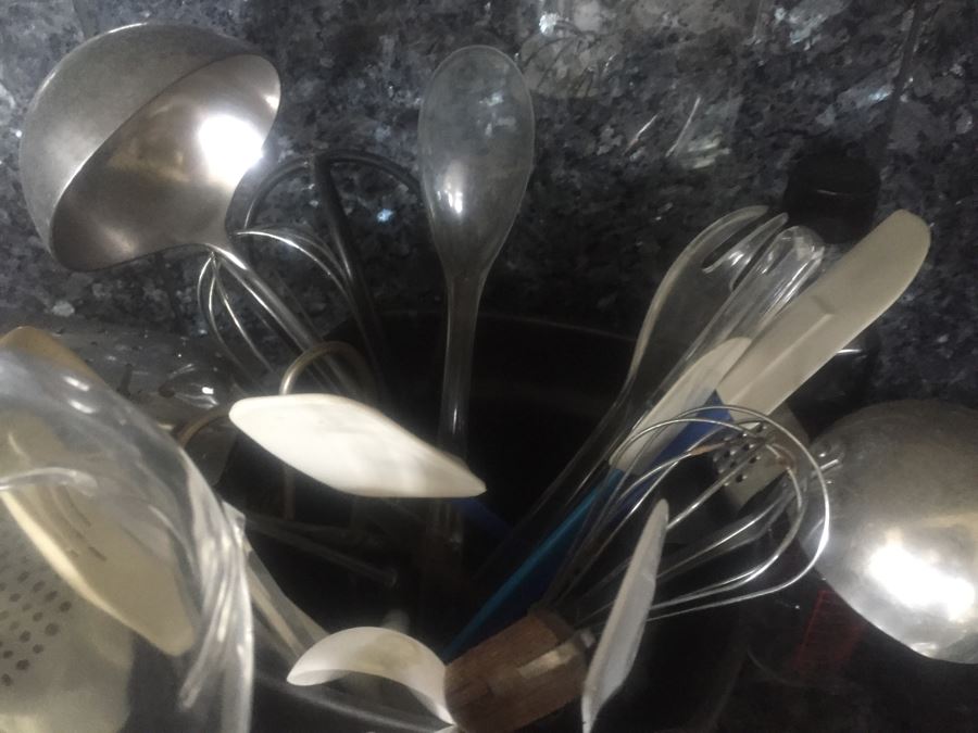 Kitchen Lot Featuring Glass, Utensils And Knife Sets [Photo 8]