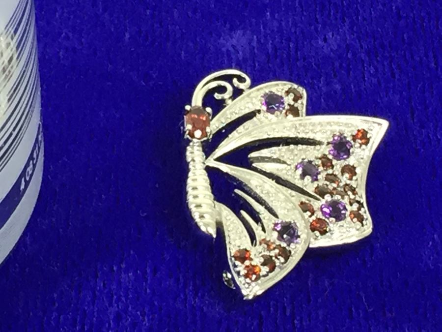 Sterling Silver Butterfly Brooch [Photo 4]