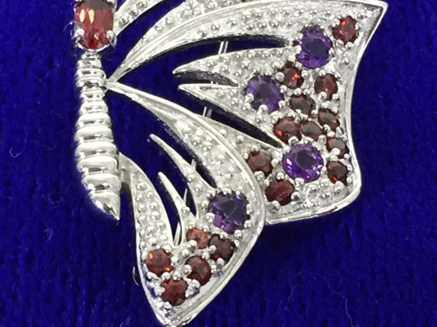Sterling Silver Butterfly Brooch [Photo 7]