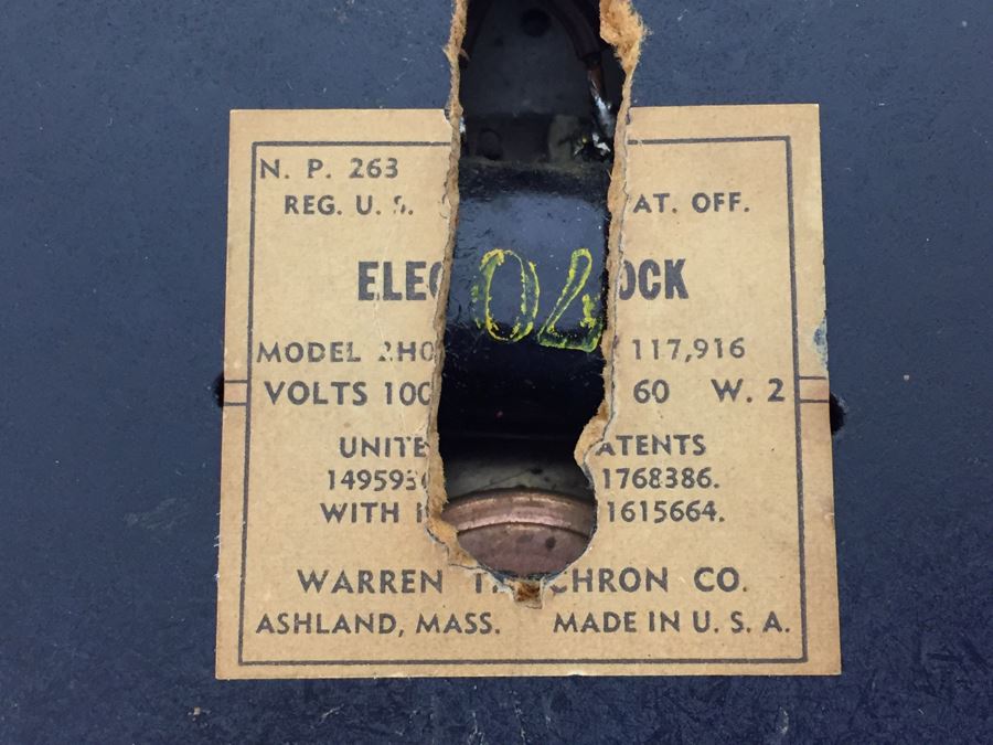 Stunning Chrome Art Deco Warren Techron Electric Wall Clock Working In Great Condition [Photo 3]